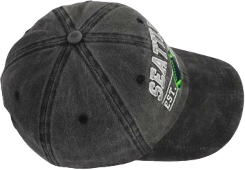 Terojnkl Embroidered City Football Hat for Men Women, Adjustable Unisex Cotton Fans Baseball Cap - Image 4